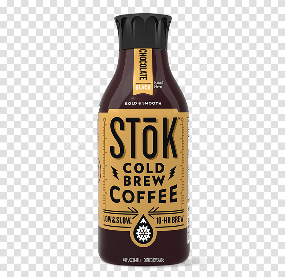 Stk Chocolate Black Cold Brew Coffee 48 Oz Beer Bottle, Label, Alcohol, Beverage Transparent Png