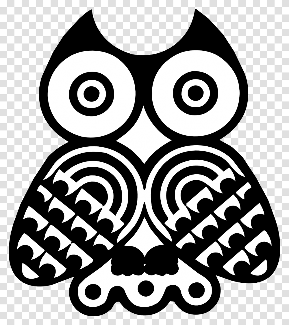 Stock Aztec Vector Owl Easy Totem Pole Animals, Stencil, Rug Transparent Png