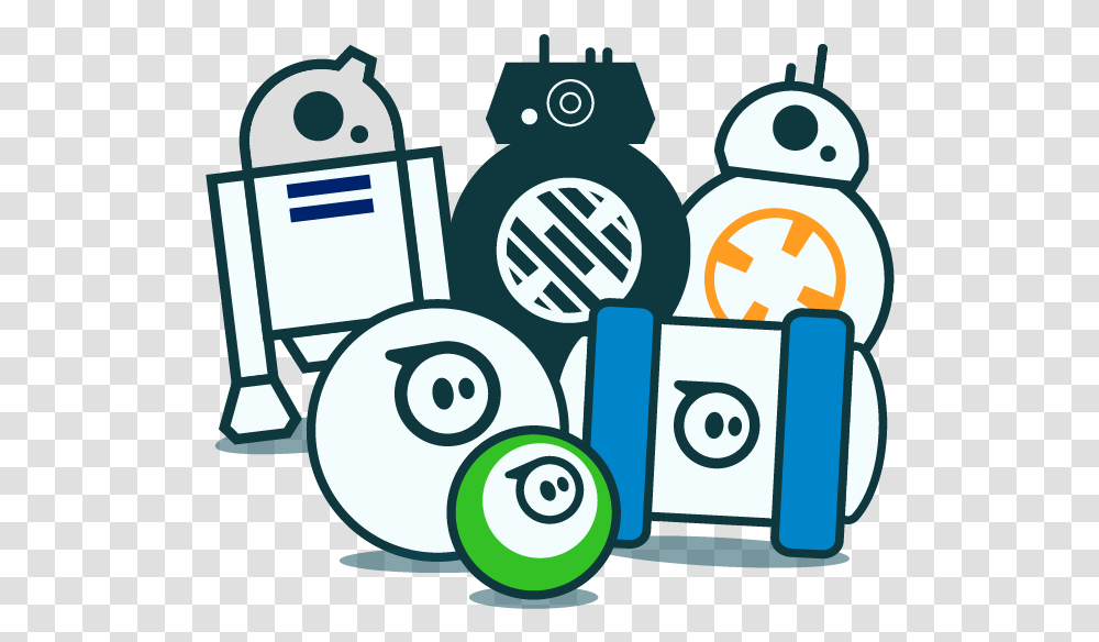 Stock Bb8 Clipart Sphero Sphero Edu App Dibujo Del Robot De Star Wars, Label, Text, Number, Symbol Transparent Png