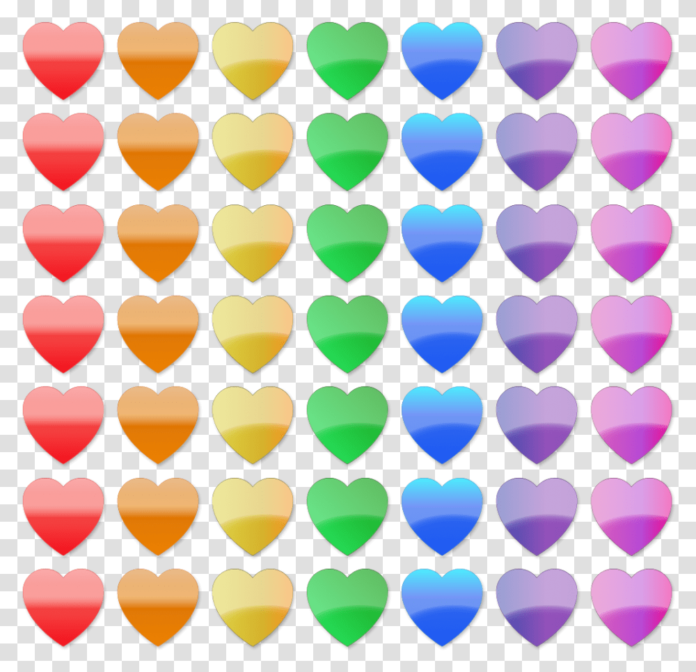 Stock Clip Rainbow Hearts Rainbow Hearts Clip Art, Rug, Food, Meal, Sweets Transparent Png
