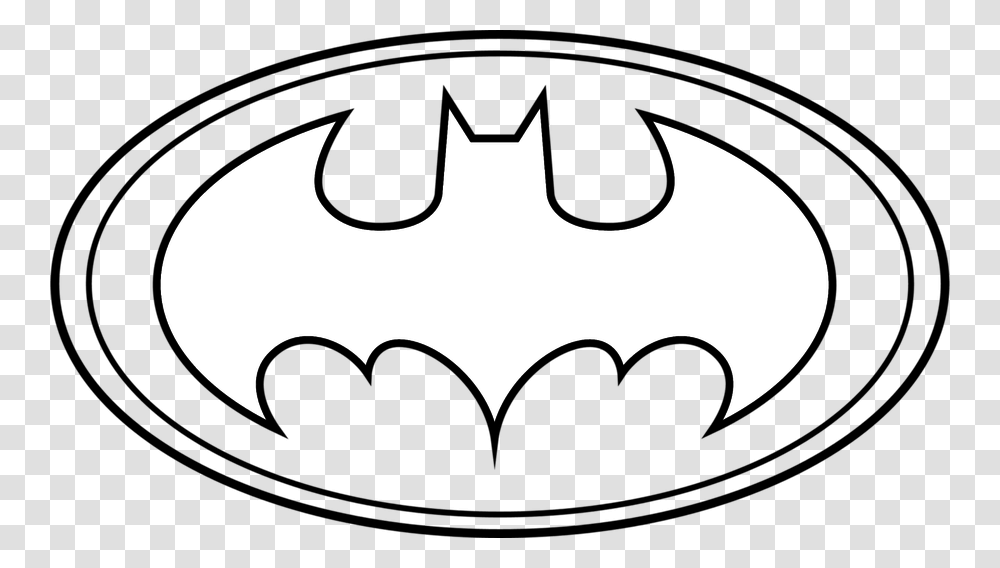 Stock Drawing Outline Batman Logo Outline Transparent Png
