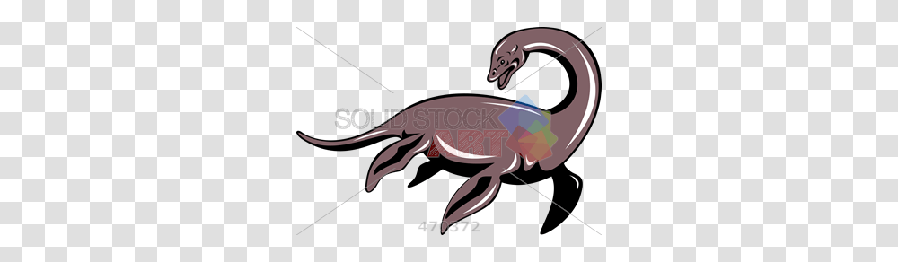 Stock Illustration Of Cartoon Rendition Of Loch Ness Monster, Animal, Fish, Mammal, Wildlife Transparent Png