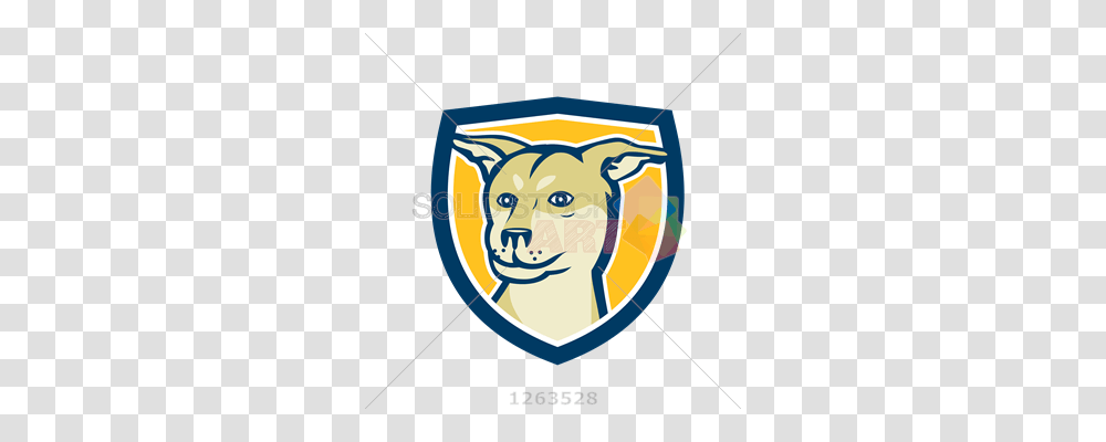Stock Illustration Of Vector Brown Sharpei Husky Crossbreed Dog, Armor, Shield, Poster Transparent Png