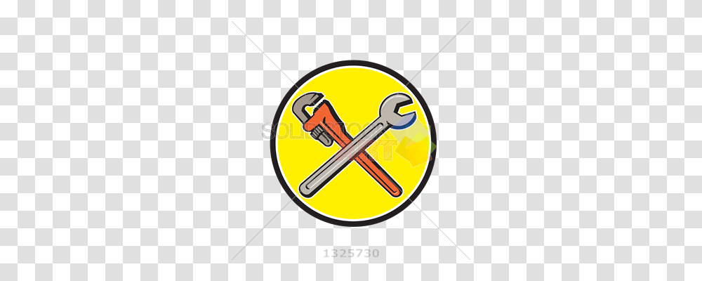 Stock Illustration Of Vector Monkey Wrench Spanner Forming X, Silhouette Transparent Png