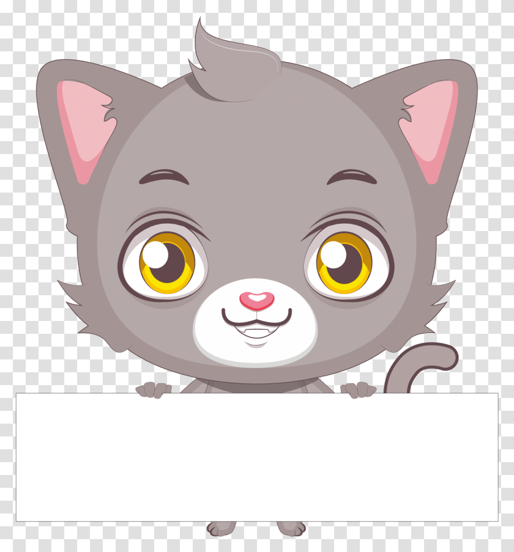Stock Illustration Transprent Free Cat Holding A Blank Clipart, Animal, Pet, Mammal, Canine Transparent Png