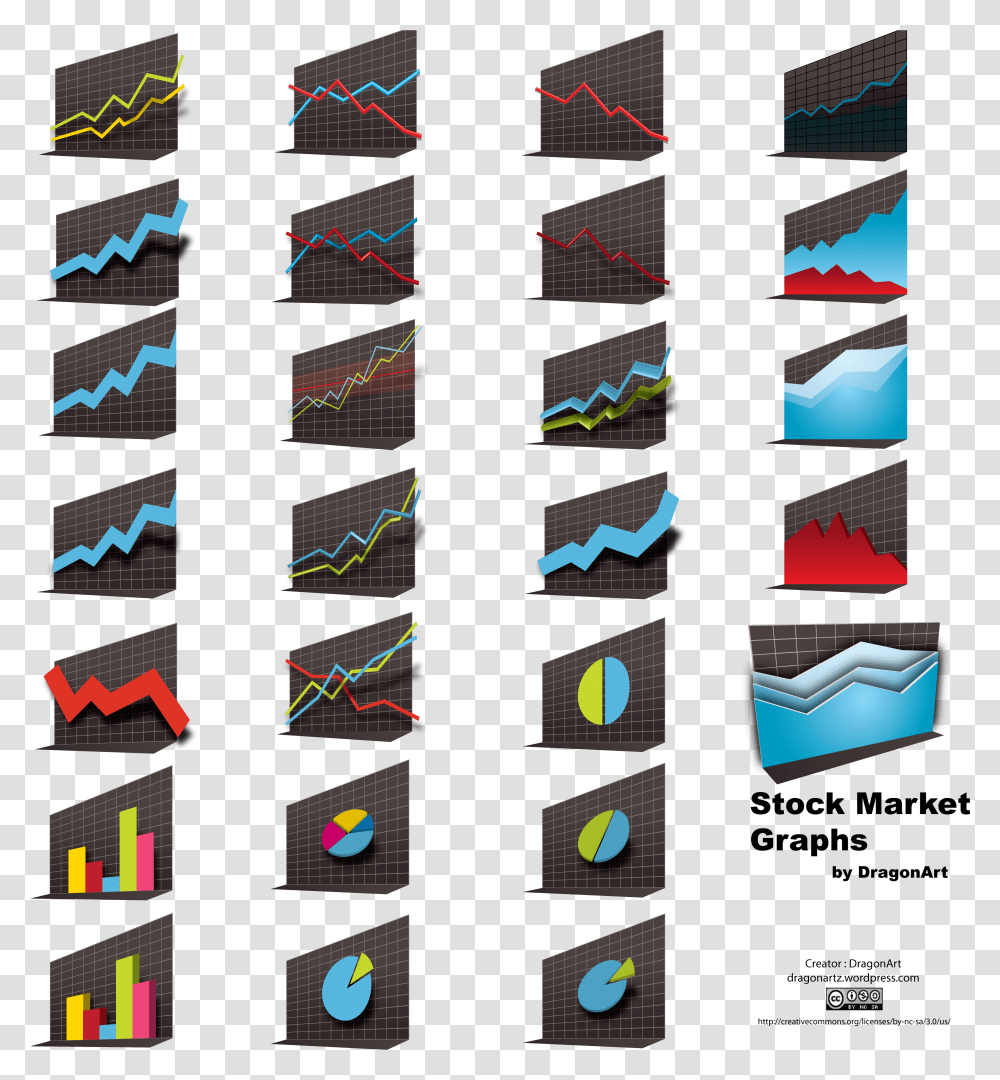 Stock Market Vector Pack, Tie, Accessories, Collage, Poster Transparent Png