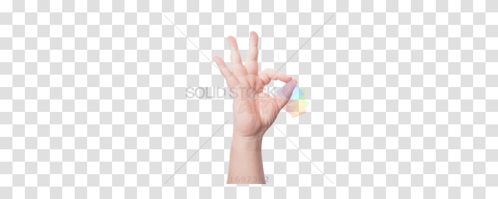 Stock Photo Of Caucasian Hand Flashing Okay Sign On Square, Wrist, Person, Human, Bow Transparent Png