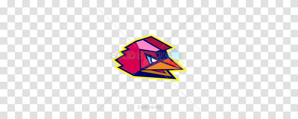 Stock Photo Of Colorful Cyberpunk Chicken Head Profile, Toy, Kite Transparent Png