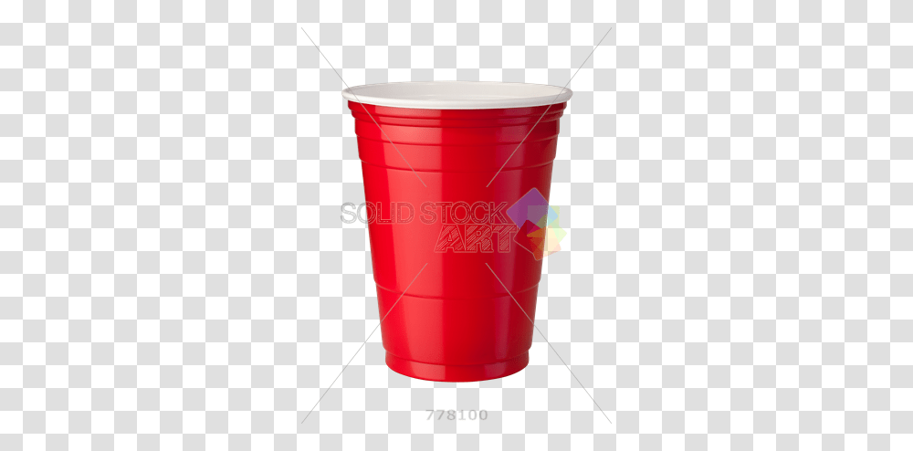 Stock Photo Of Tall Red Cup Isolated On Vertical, Mailbox, Letterbox, Plastic, Bucket Transparent Png