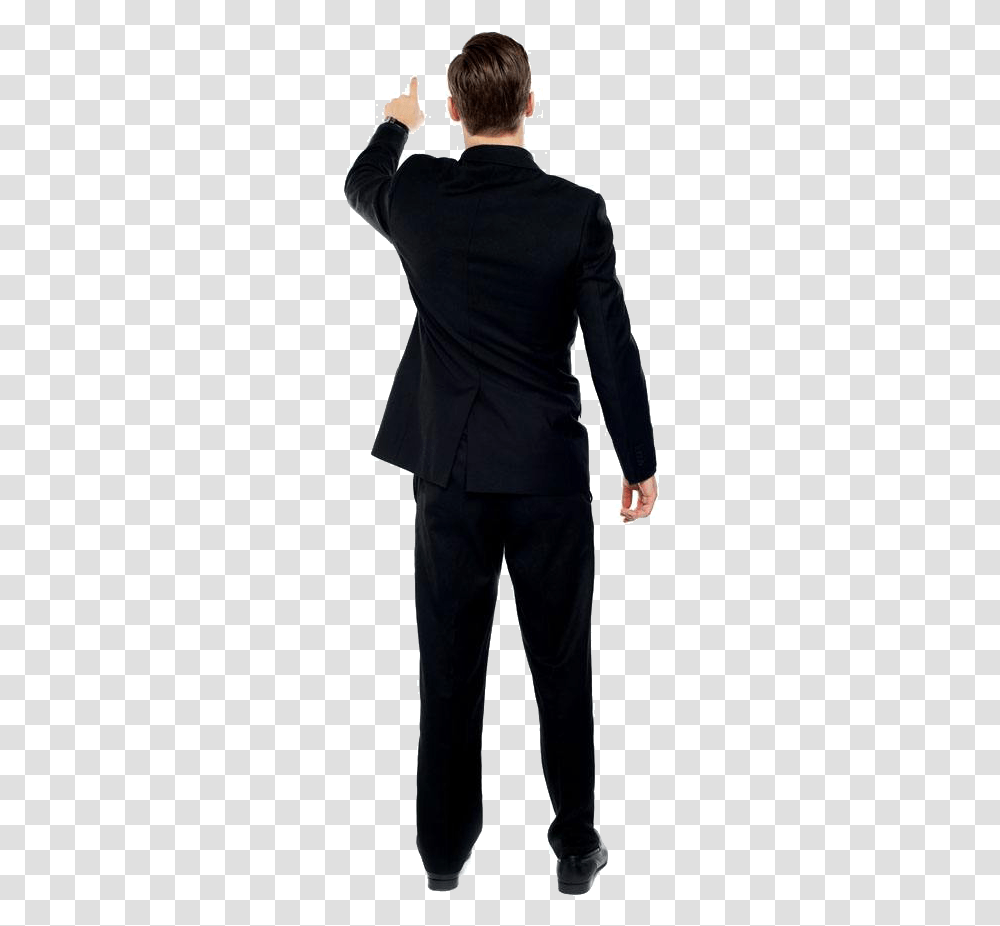 Stock Photography Royalty Free Man Man In Suit Back, Sleeve, Long Sleeve, Overcoat Transparent Png