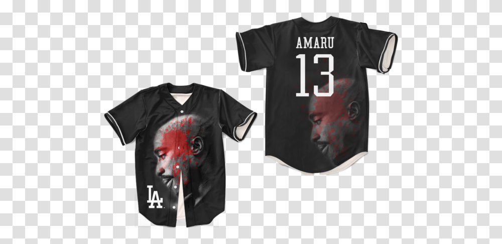 Stock Shakur Biggie Smalls Angeles Tupac Baseball Jersey, Clothing, Apparel, T-Shirt, Person Transparent Png