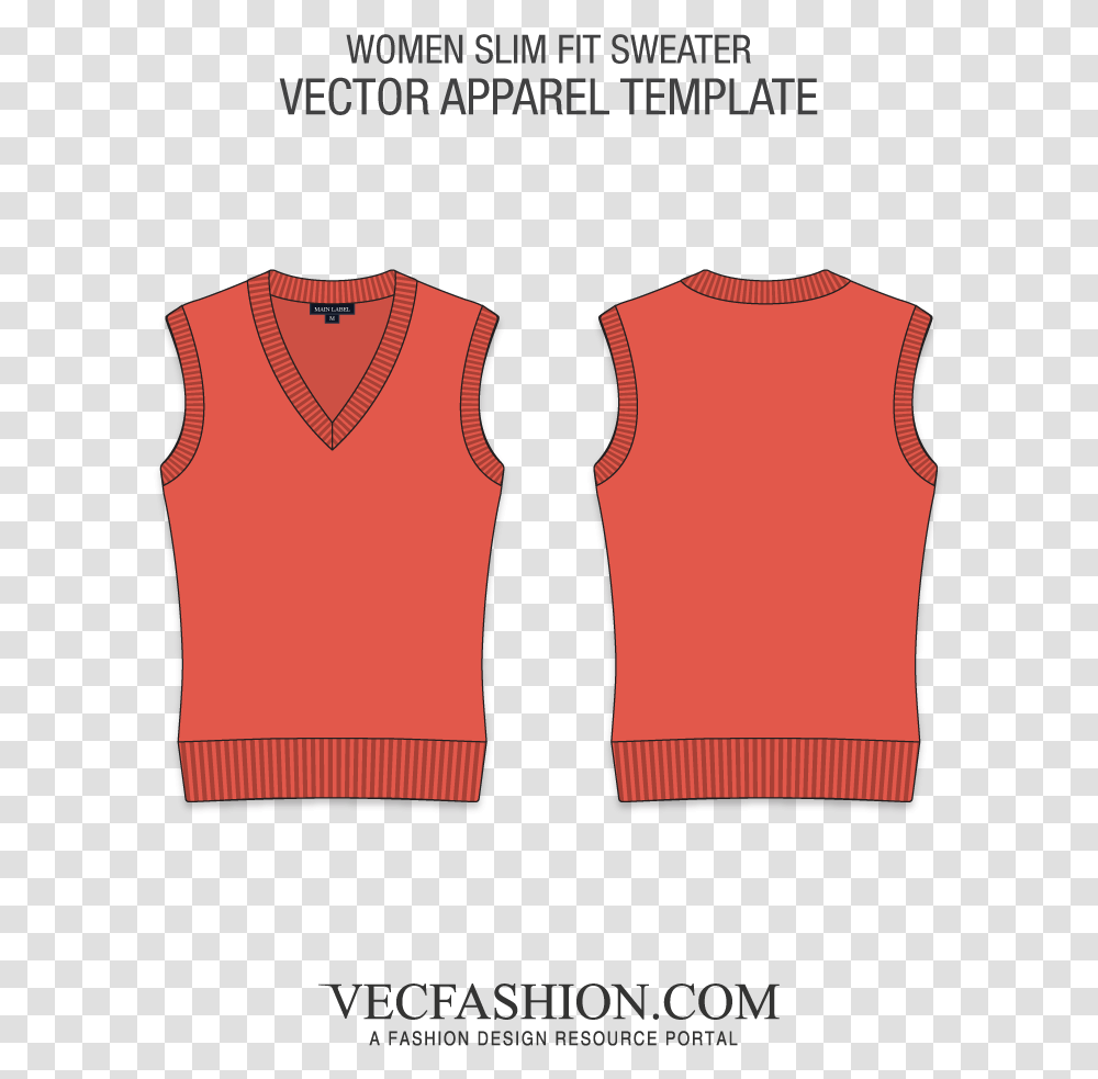 Stock V Neck Sleeveless Sweater Free Vector Sleeveless Pullover, Apparel, Sweatshirt, Undershirt Transparent Png