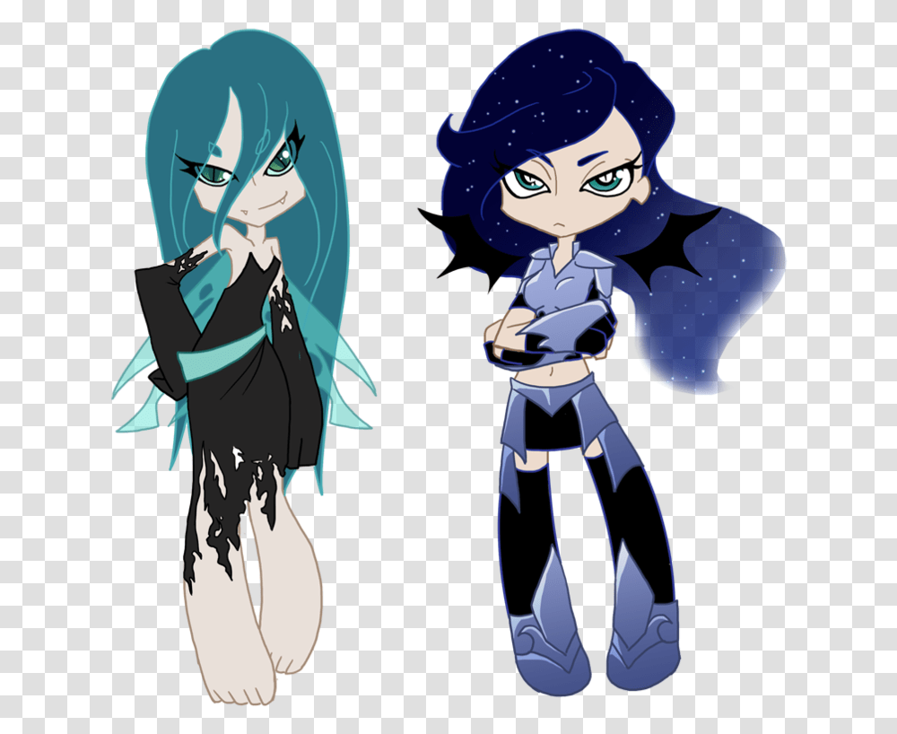 Stocking Anarchy Mlp Nightmare Moon And Queen Chrysalis, Manga, Comics, Book Transparent Png