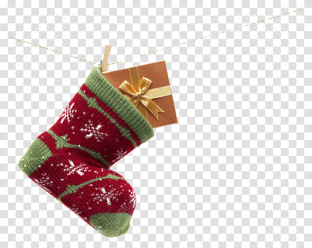 Stocking Vector Sock Christmas Stocking, Shoe, Footwear, Apparel Transparent Png