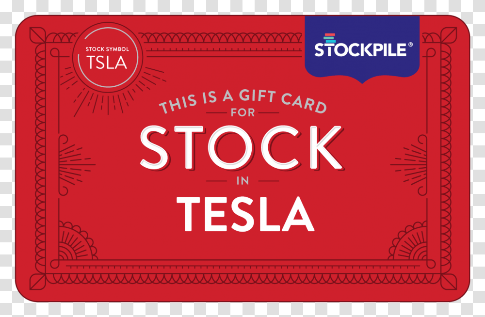 Stockpile Tesla Gift Card, Advertisement, Poster, Flyer Transparent Png