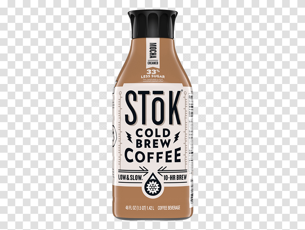 Stok Cold Brew Coffee Shot, Label, Beverage, Bottle Transparent Png