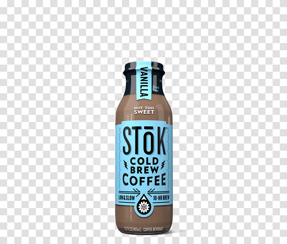Stok Cold Brew Coffee Vanilla, Label, Beverage, Bottle Transparent Png