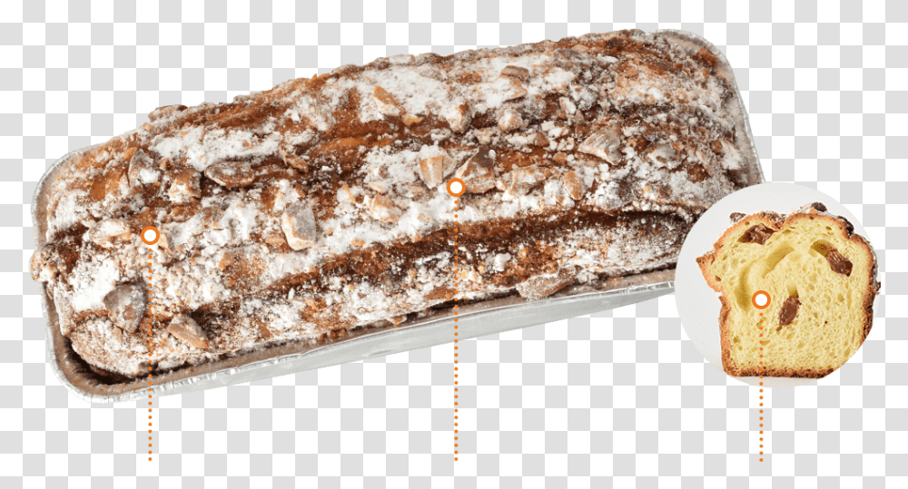 Stollen, Bread, Food, Dessert, Chocolate Transparent Png