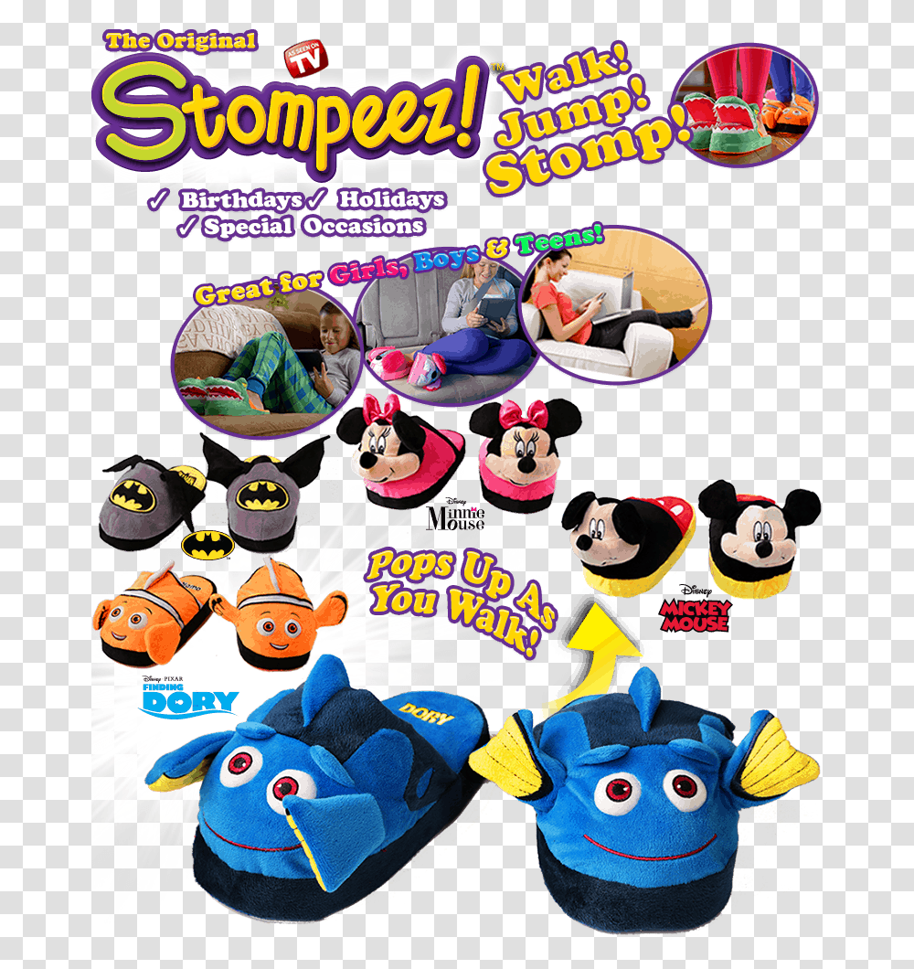 Stompeez New Characters Stompeez Characters, Person, Label, Flyer Transparent Png