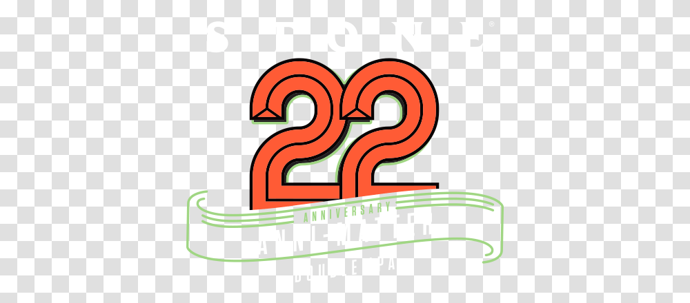Stone 22nd Anniversary Anni Matter Double Ipa Logo 22nd Anniversary, Number, Alphabet Transparent Png
