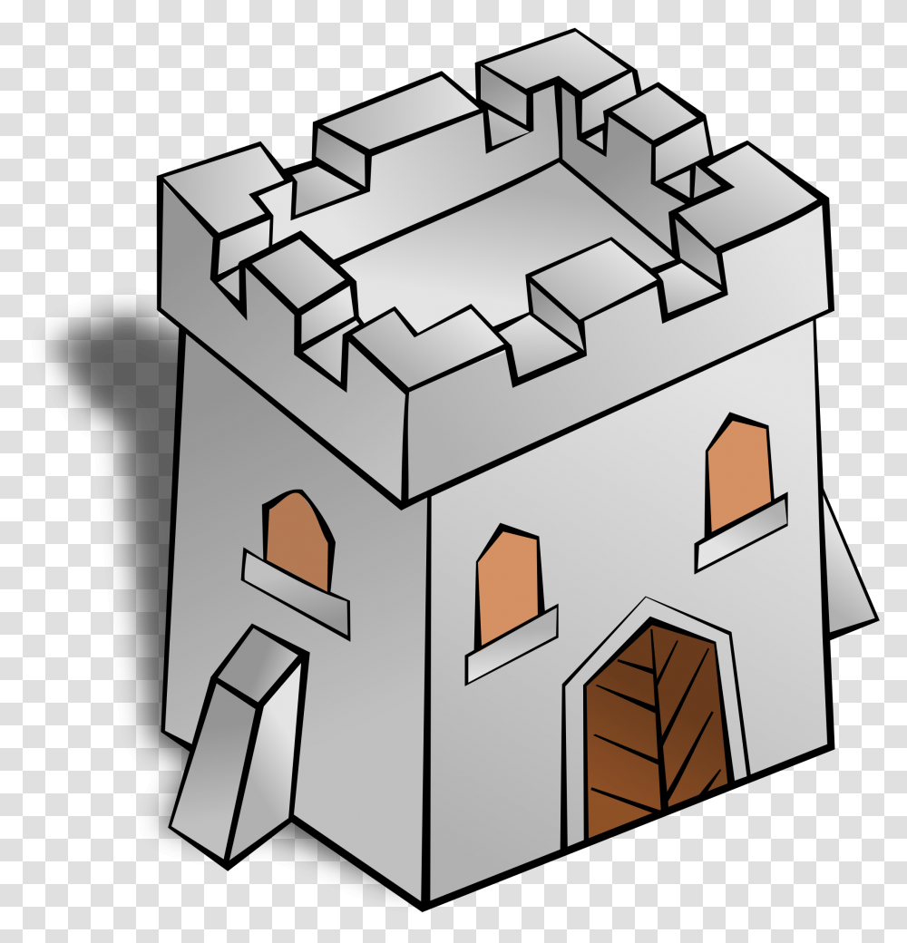 Stone Castle Keep Cartoon, Cross, Concrete, Minecraft Transparent Png