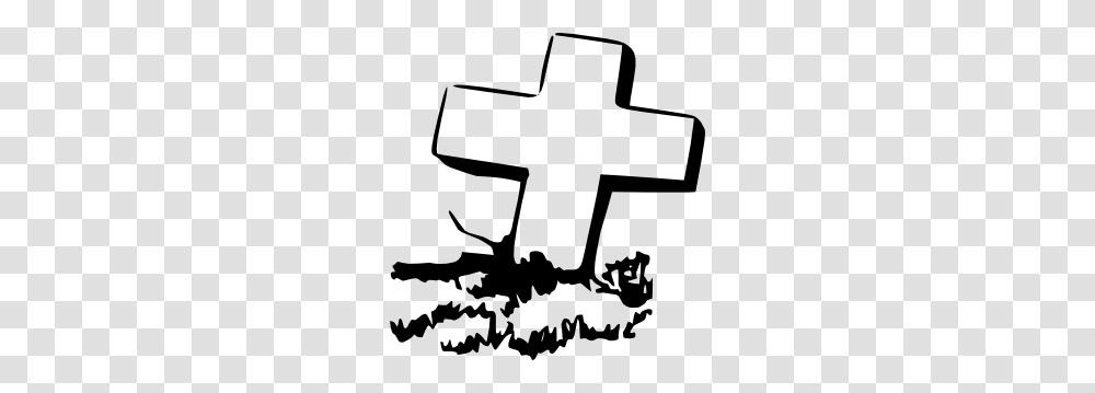 Stone Clipart Tomb, Cross, Stencil, Silhouette Transparent Png