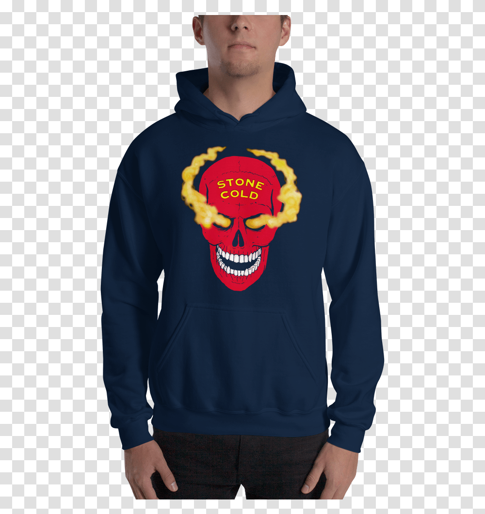 Stone Cold Steve Austin Quotred Skull Hoodie, Apparel, Sleeve, Long Sleeve Transparent Png