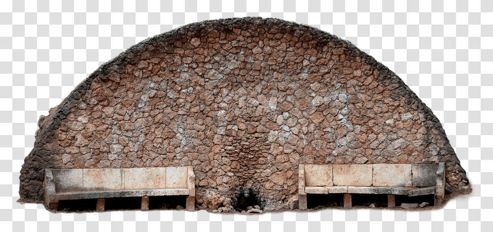 Stone Fountain Source Free Picture Arch, Wall, Bunker, Building, Architecture Transparent Png
