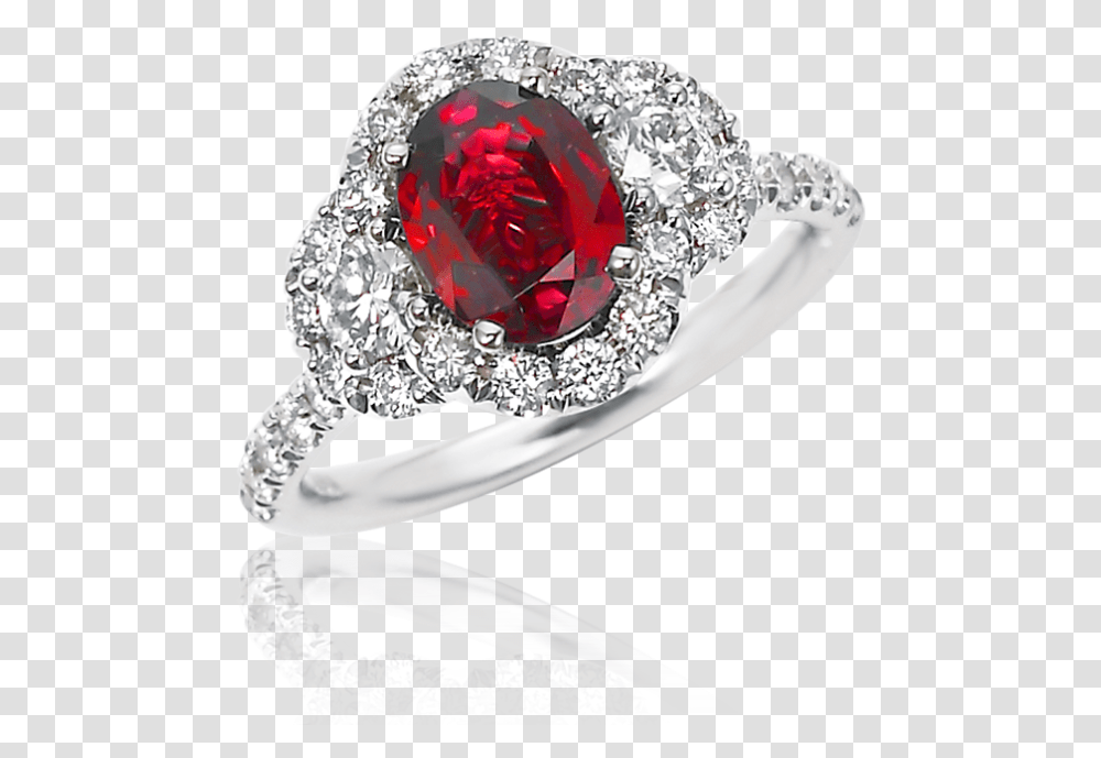 Stone Halo Diamond And Ruby Ring Pre Engagement Ring, Gemstone, Jewelry, Accessories, Accessory Transparent Png