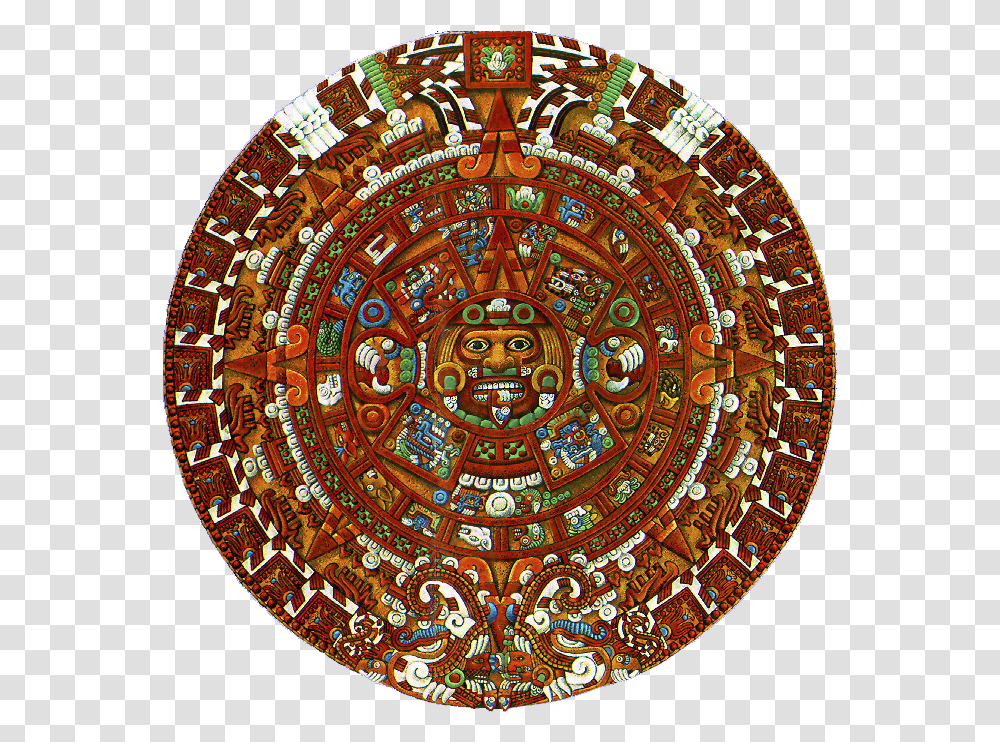 Stone Of Axayacatl2c With 20 Sun Signs, Tapestry, Ornament, Rug Transparent Png
