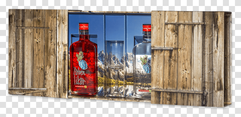 Stone Pine Box With A Glass Absolut Vodka, Liquor, Alcohol, Beverage, Drink Transparent Png