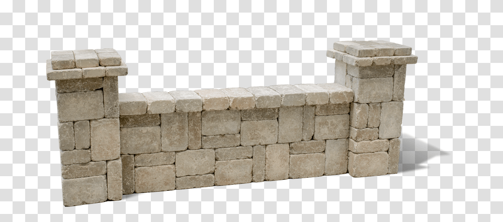 Stone Seat Wall Stone Sitting Wall, Brick, Walkway, Path, Flagstone Transparent Png