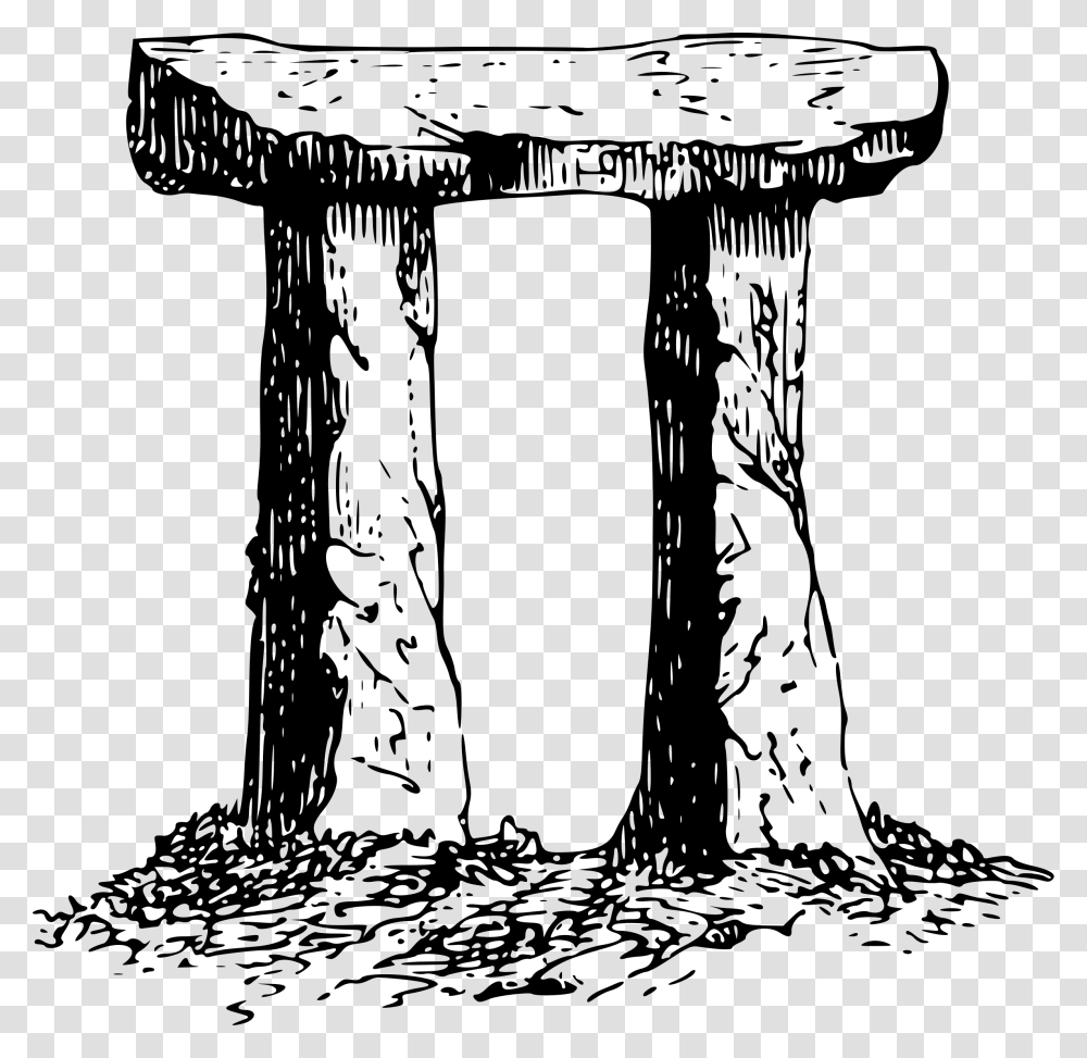 Stone Table Standing Stone Clipart Black And White, Gray, World Of Warcraft Transparent Png
