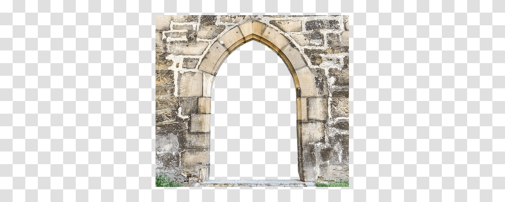 Stone Wall Architecture, Building, Arched, Gate Transparent Png