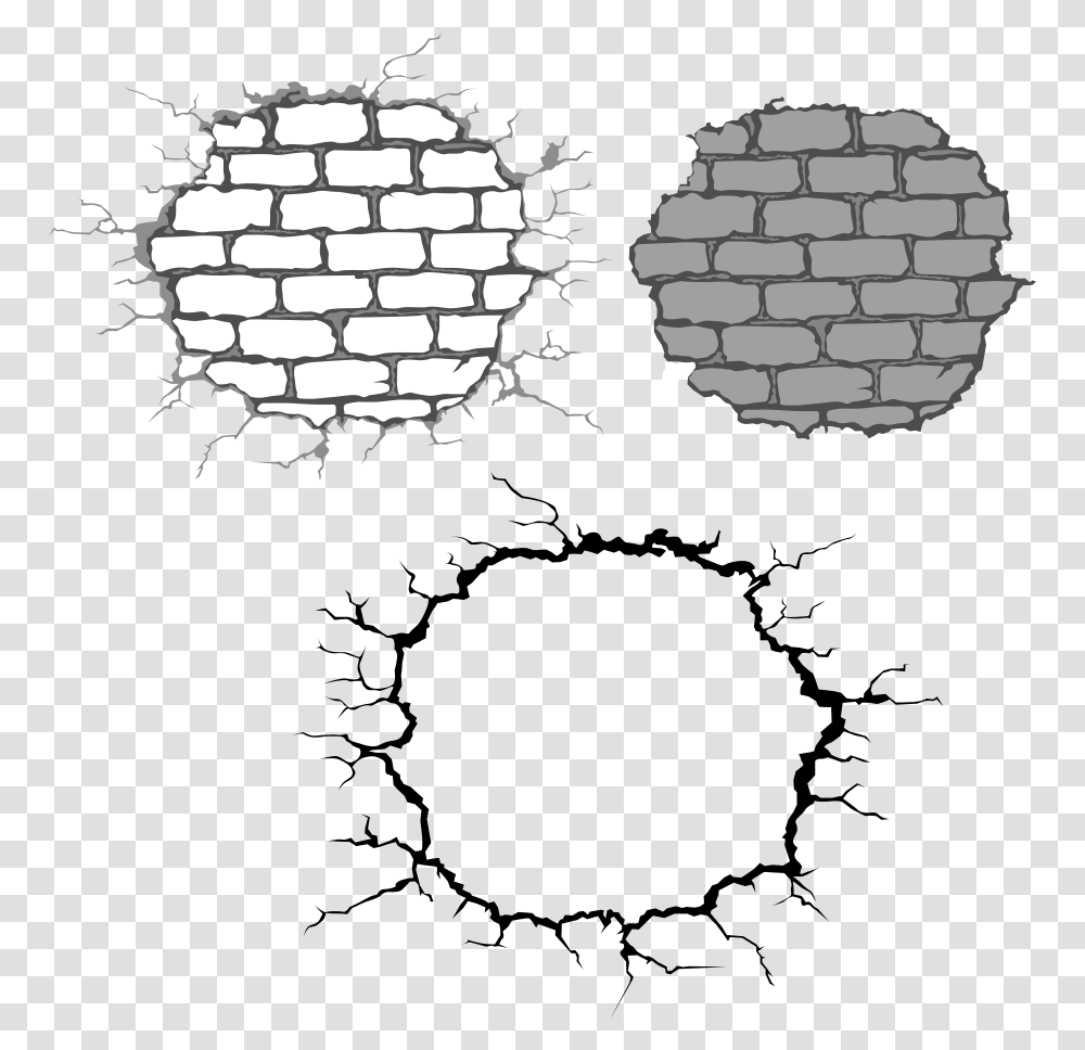 Stone Wall Brick Drawing Clip Art, Hole, Wasp, Bee, Insect Transparent Png