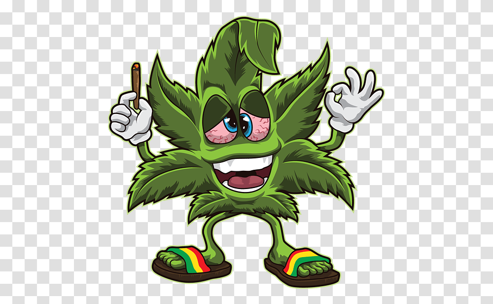 Stoned Cannabis Leaf Weed Smoking Weed Cartoon, Plant, Vegetation, Architecture, Building Transparent Png