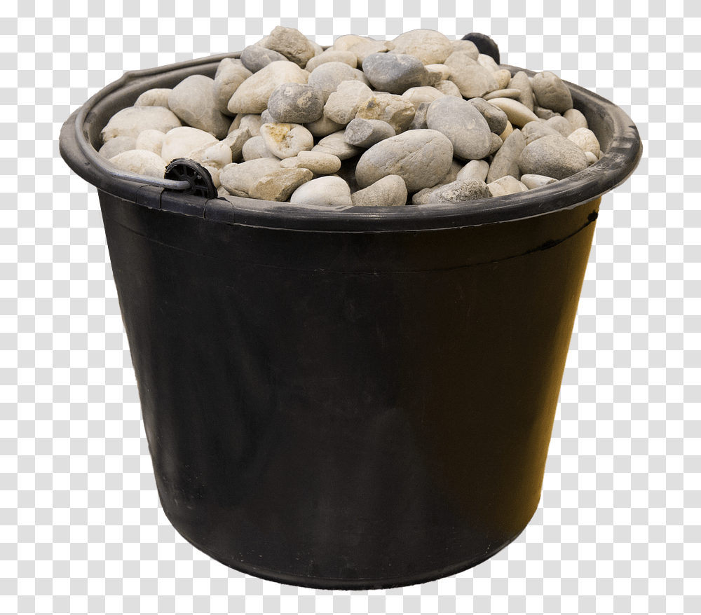 Stones Bucket Rocks Free Photo Bucket Of Rocks In Classroom, Bathtub, Plant, Pot, Food Transparent Png
