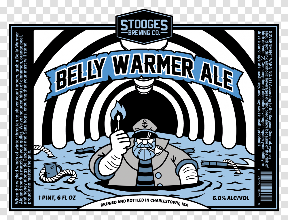 Stooges Brewing Co, Label, Poster, Advertisement Transparent Png