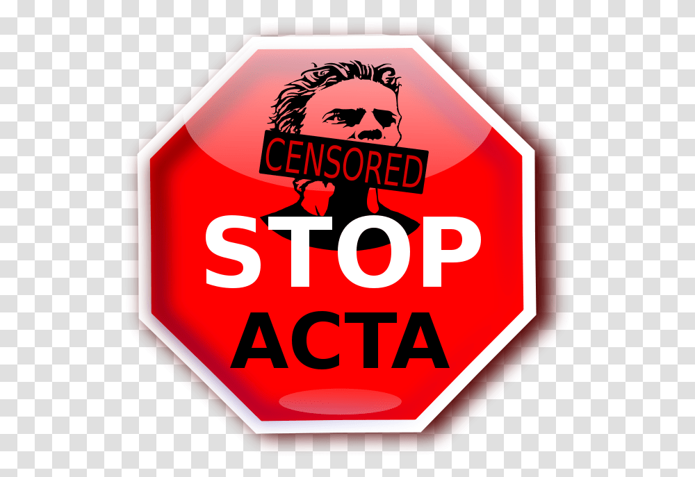 Stop Acta Stop Sign Clip Art, Road Sign, Stopsign, Label Transparent Png