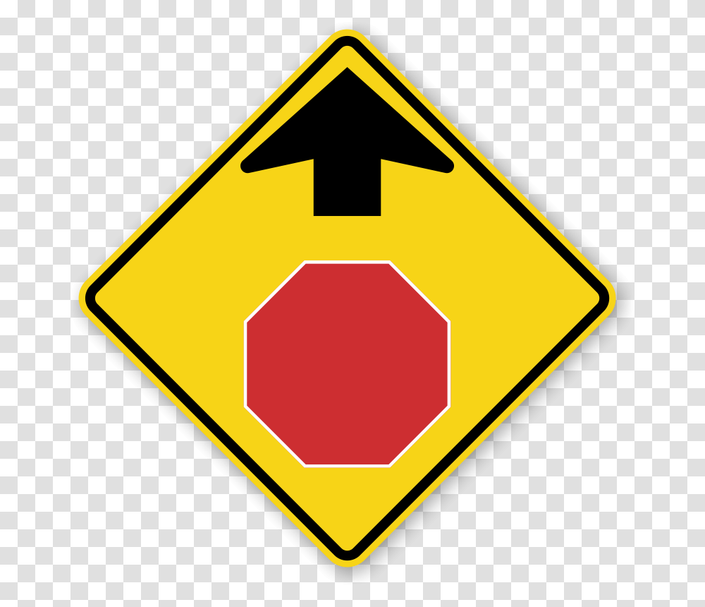 Stop Ahead Symbol Sign, Road Sign, Stopsign Transparent Png