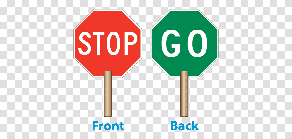 Stop And Go Signs, Road Sign, Stopsign Transparent Png