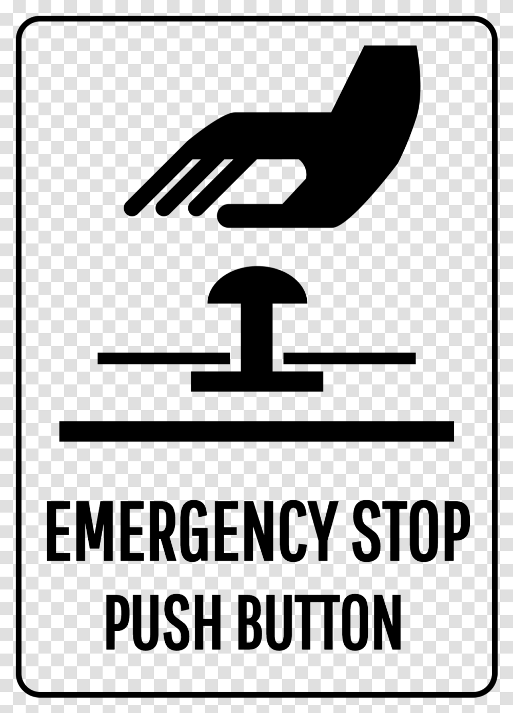 Stop Button Safety Sign Push Button, Gray, World Of Warcraft Transparent Png