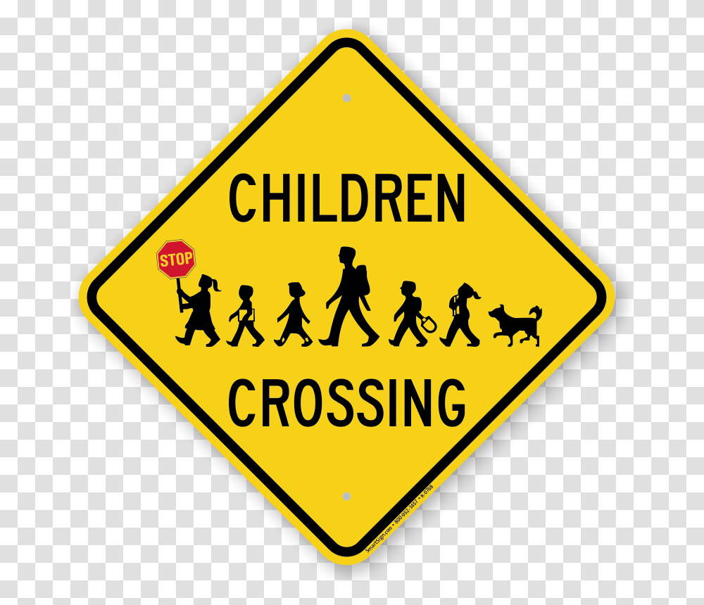 Stop Children Crossing Diamond Sign Best Prices Sku K, Road Sign, Person, Human Transparent Png