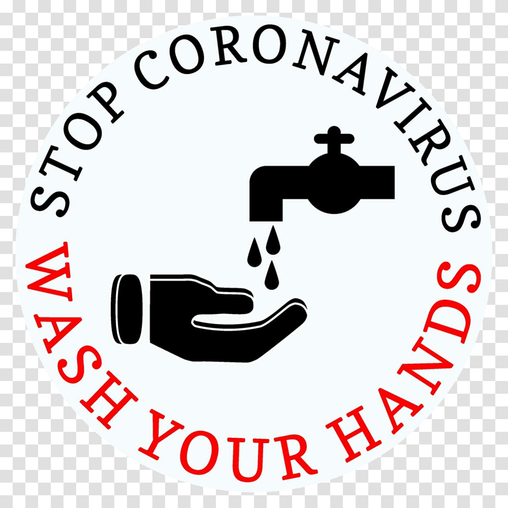 Stop Coronavirus Sign Wash Your Hand Corona, Label, Sticker, Logo Transparent Png