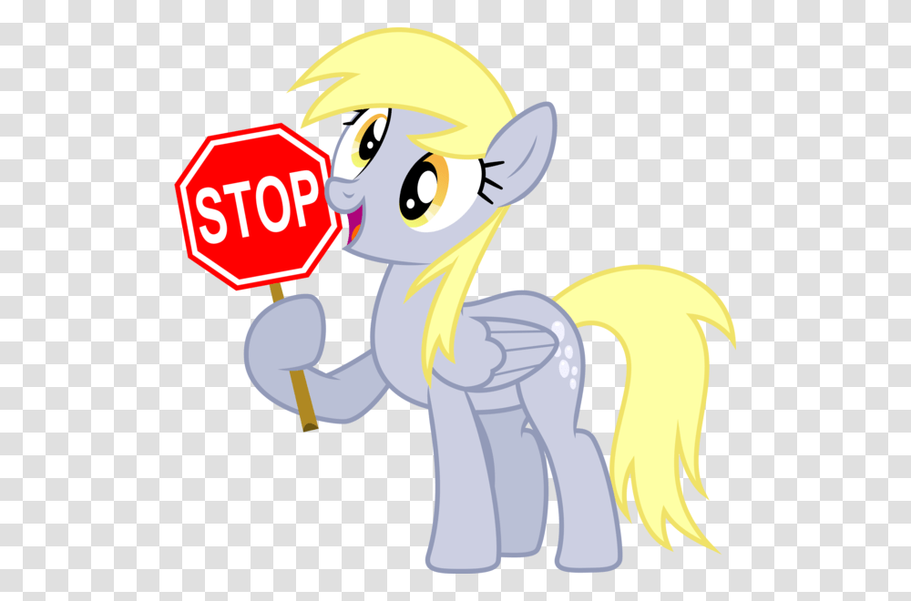 Stop Derpy Hooves Pony Rainbow Dash Applejack Yellow Stop Wash Your Hands Sign, Road Sign, Toy Transparent Png