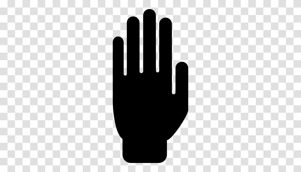 Stop Hand Silhouette, Apparel, Glove Transparent Png