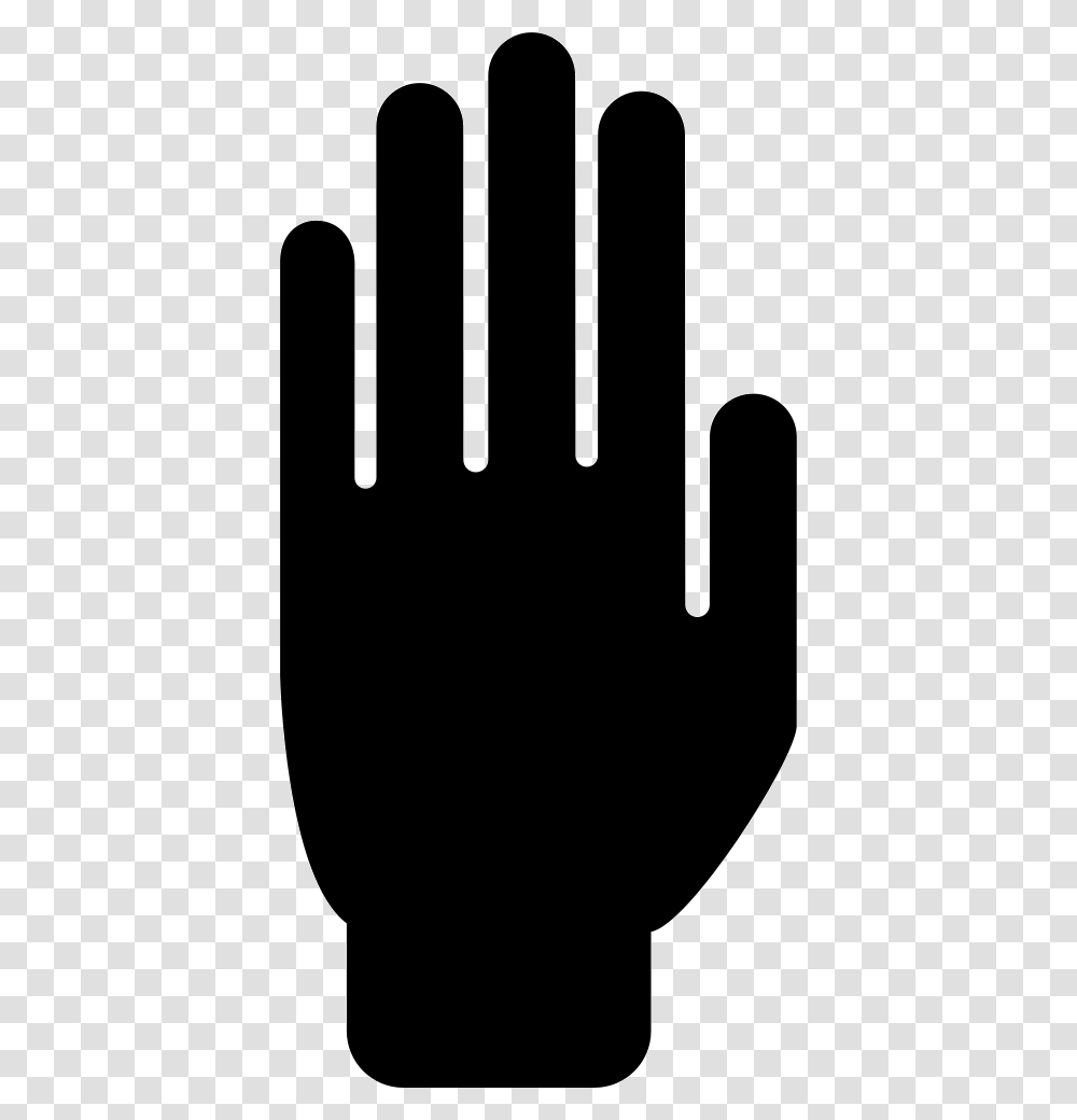 Stop Hand Silhouette Icon Free Download, Logo, Trademark Transparent Png