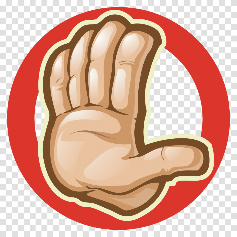 Stop Hand Stop Hand Cartoon, Jaw, Rug, Food Transparent Png