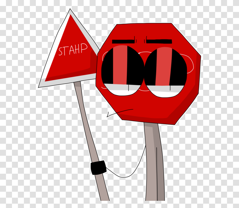 Stop Sign Tells You To Stop By Unluckii Yarn, Gas Pump, Machine, Road Sign Transparent Png