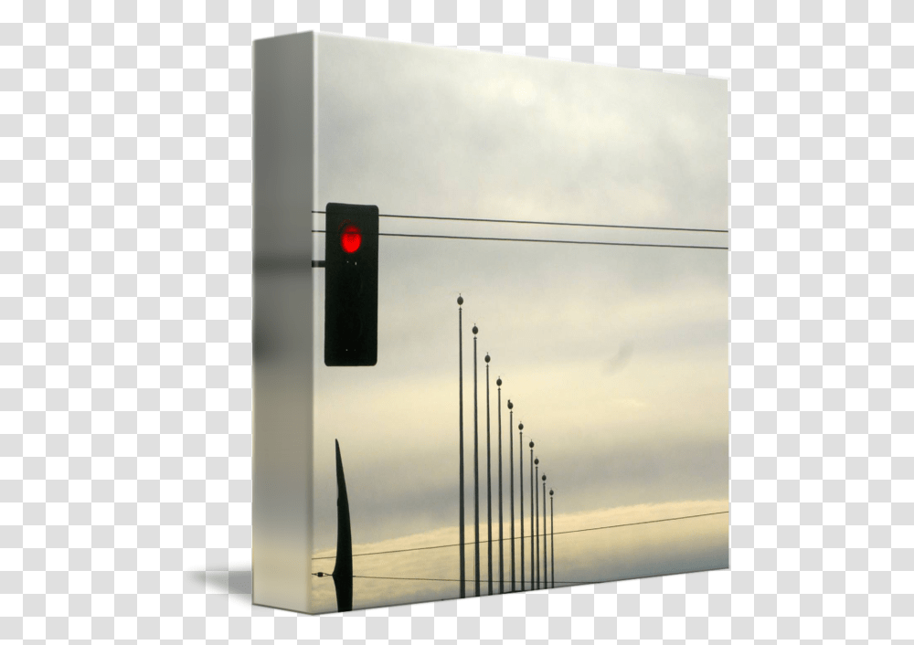 Stoplight And Flag Poles By Jane Underwood Traffic Light, Outdoors, Nature, Road, Spire Transparent Png